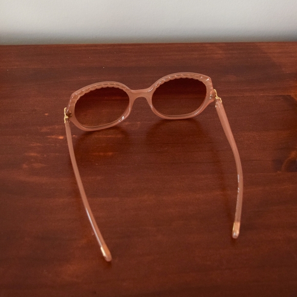 Chloe pink acetate oversized gradient sunglasses w/ case - Picture 4 of 7